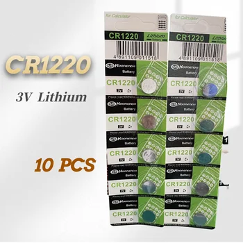 2021-Új 10DB CR1220 Lítium Elemek gomb az akkumulátor Nézni, Játékok, Számítógép, Számológép Ellenőrzési Kalkulátor Játék Orvosi Akkumulátor