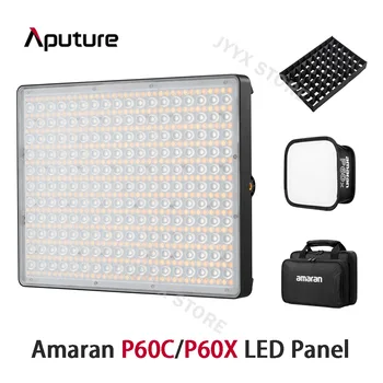 Aputure Amaran P60x Bi-color P60c RGBWW színes LED Panel Fotózás Fény 2500K-7500K Megfelelő Sidus Link Alkalmazást
