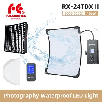 Sólyom Szeme RX-24TDX II. 150W Fotózás Vízálló LED Flex-Fény Panel Bi-color 3000K-5600K Videó Kamera Világítás Stúdió